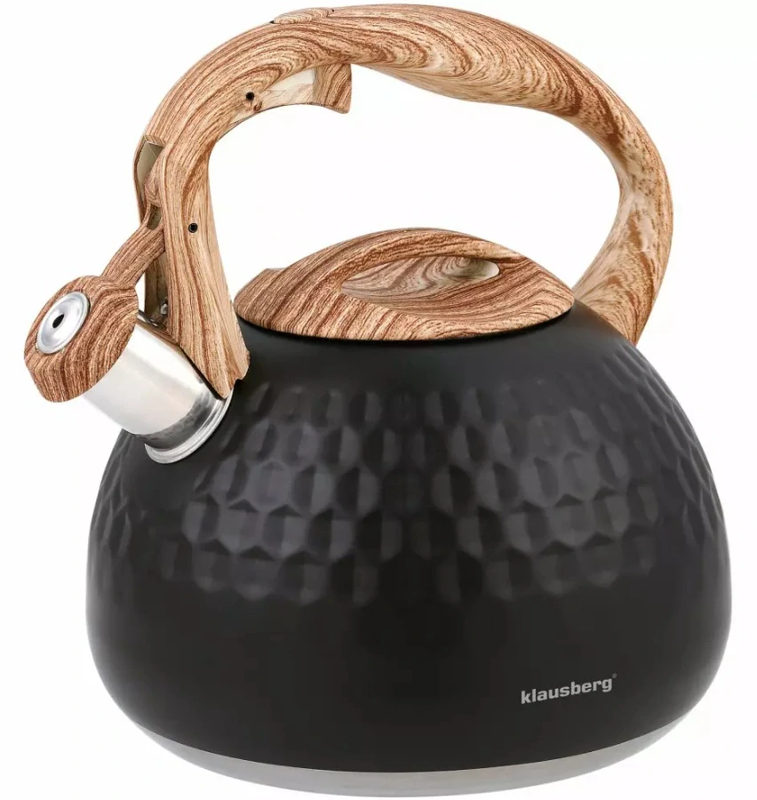 Pískací konvice na sporák Klausberg 2,8 l KB-7562 – černá Diamond