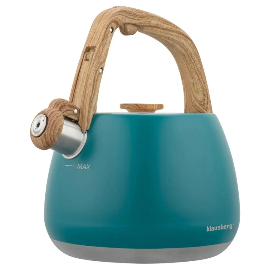 Pískací konvice na sporák Klausberg 2,5 l KB-9040 – tyrkysová