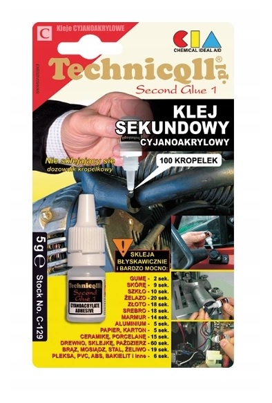 Sekundové lepidlo Technicqll 5g - C-129