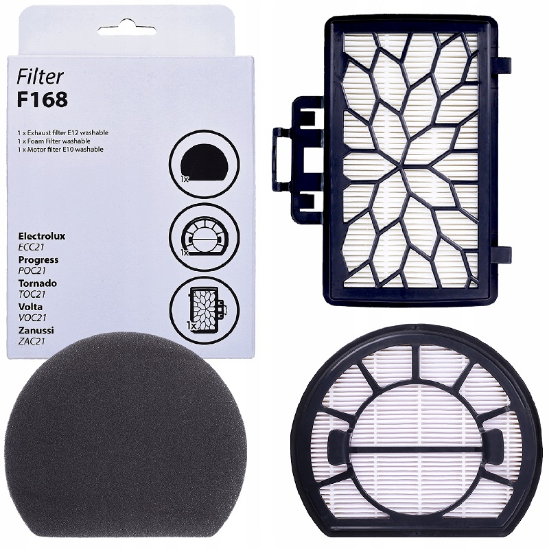 Electrolux F168 filtr pro vysavače Electrolux, Tornado, Volta, Zanussi