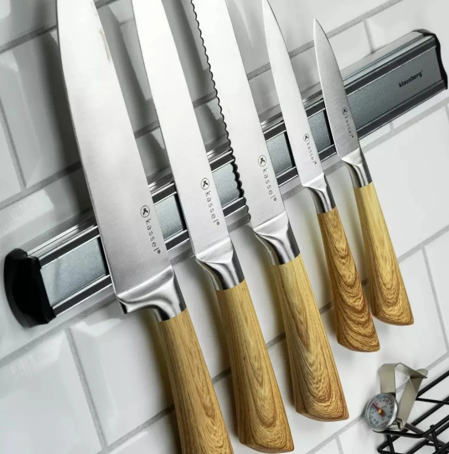 Klausberg KB-7247 – 38 cm - magnetická lišta na nože na zeď