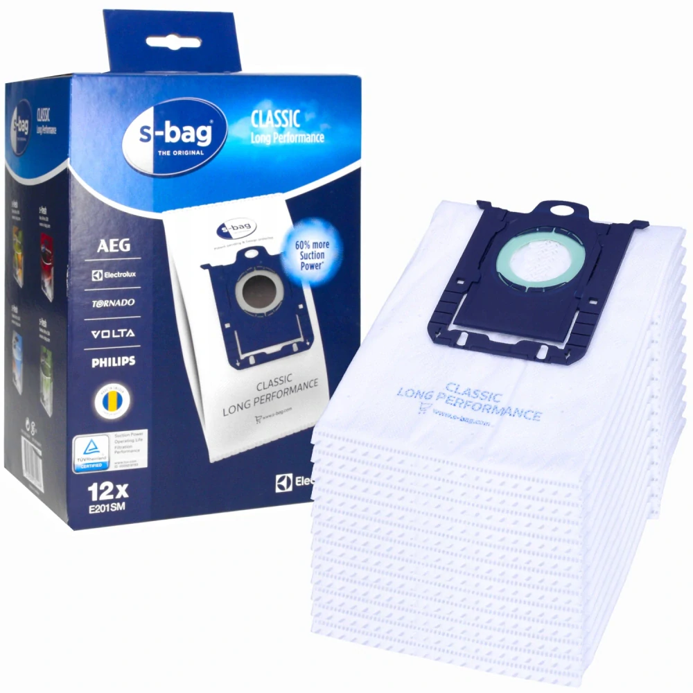 Electrolux E201SM S-Bag Long Performance 24 ks – originální sáčky do vysavače Mega Pack