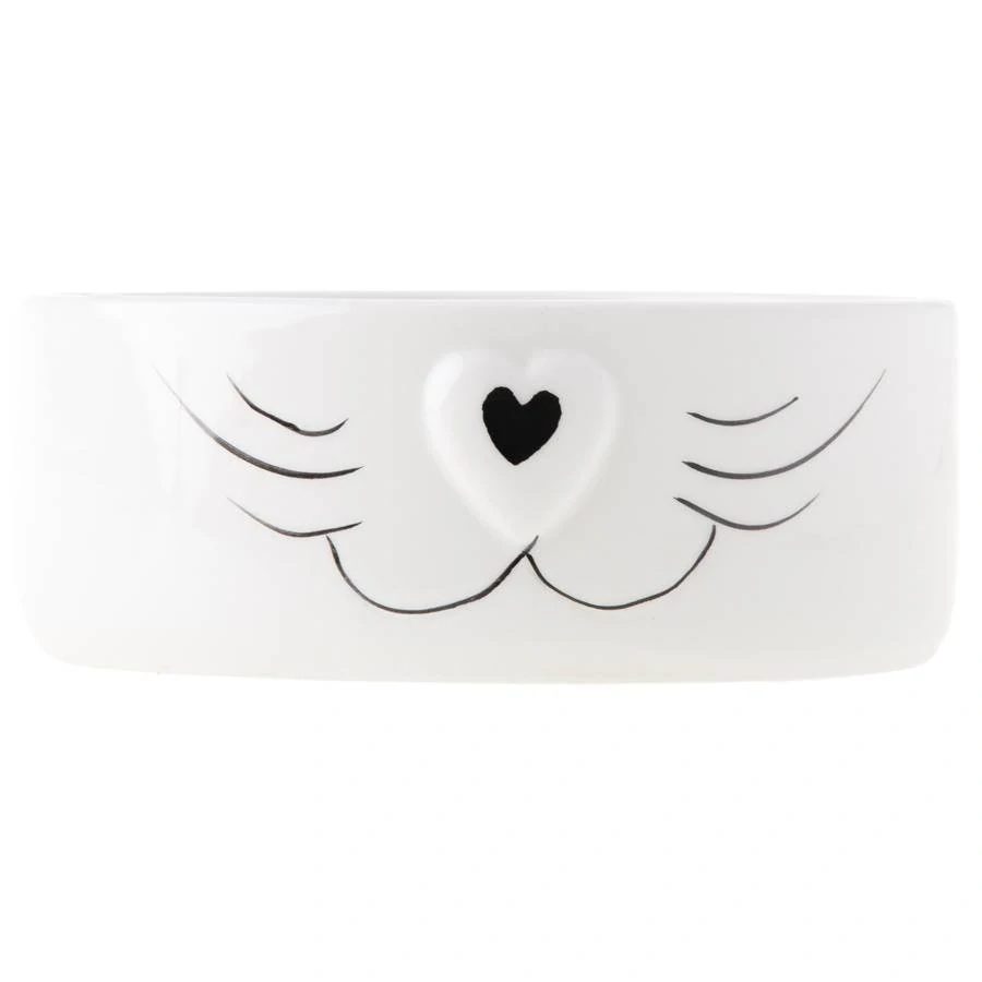 Keramická miska pro psy AINO II. 12,5 cm bílá