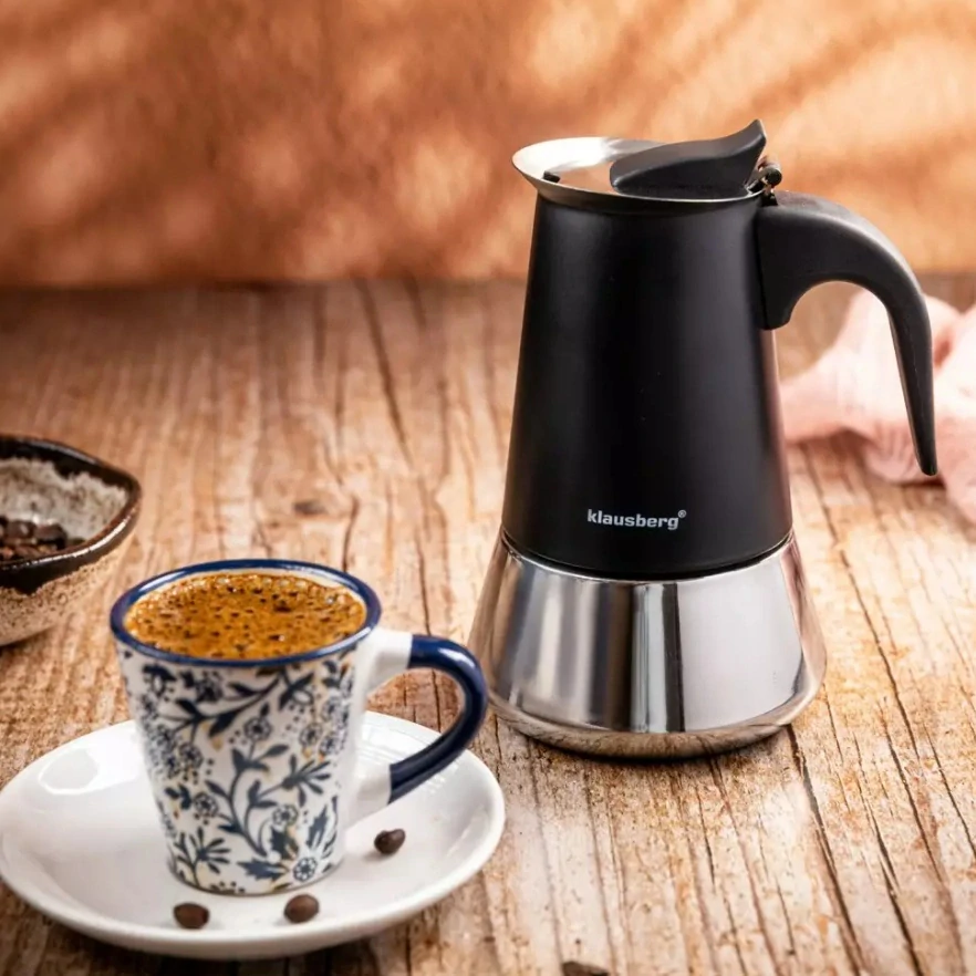 Moka konvice Klausberg KB-7844 200 ml – 4 šálky, na indukci