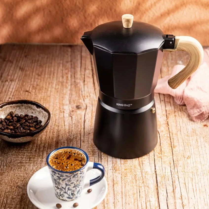 Moka konvice KINGHoff KH-1886 300 ml - 6 šálků, na indukci