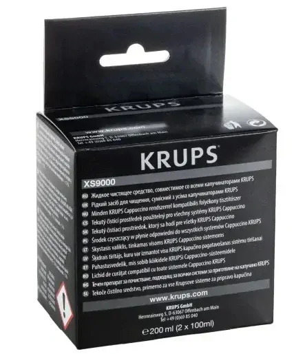 Čisticí tekutina Krups XS9000 (2×100 ml, originální, mléčný systém)