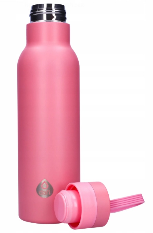 Termoska DAFI Thermal Bottle 0,5 l – růžová nerezová láhev na teplé i studené nápoje