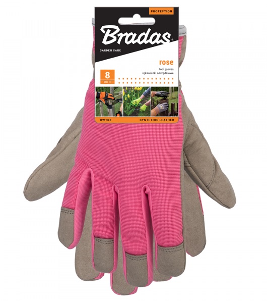 Bradas rose - rukavice pracovní - vel.6