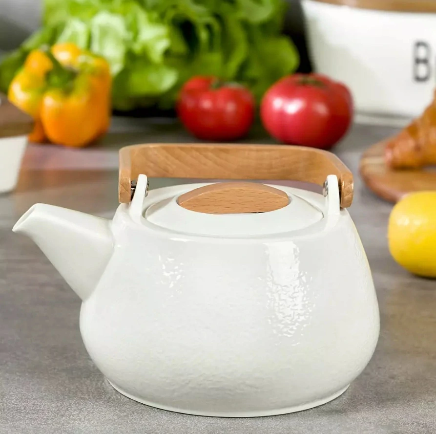 Kassel porcelánový čajník - 1,2l - bílý