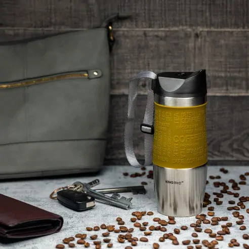 King Hoff 0,38l - termohrnek červený