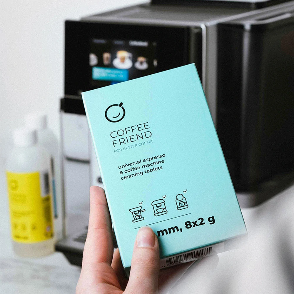 Čisticí tablety Coffee Friend 8×2 g (pro kávovary, univerzální)