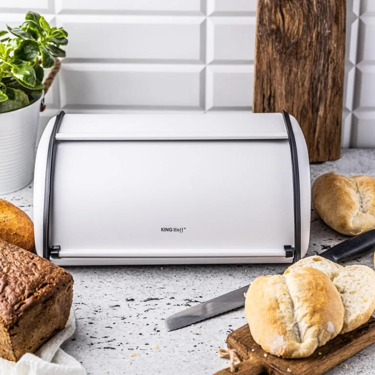 King Hoff chlebník KH-1864 - bílý kov