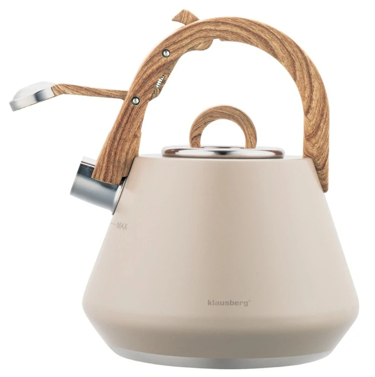 Pískací konvice na indukci Klausberg 2,5 l KB-7950 - béžová