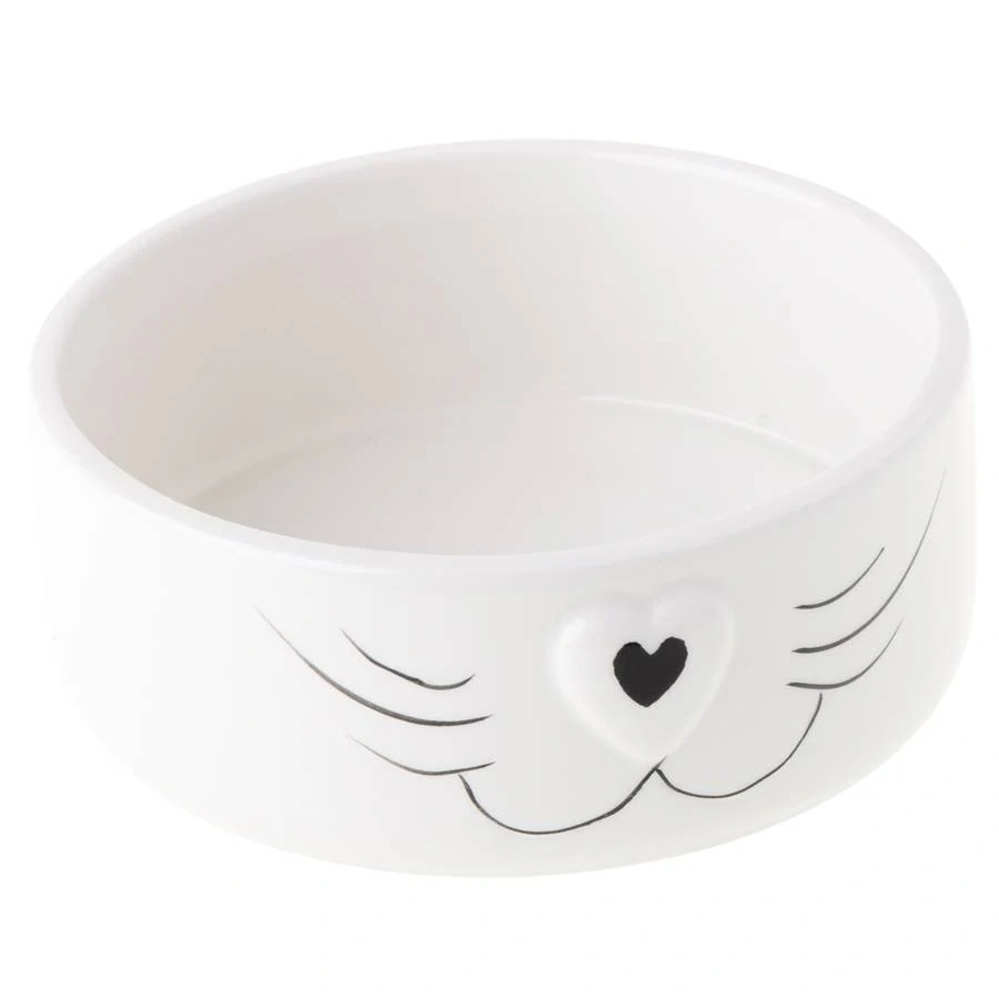 Keramická miska pro psy AINO II. 12,5 cm bílá