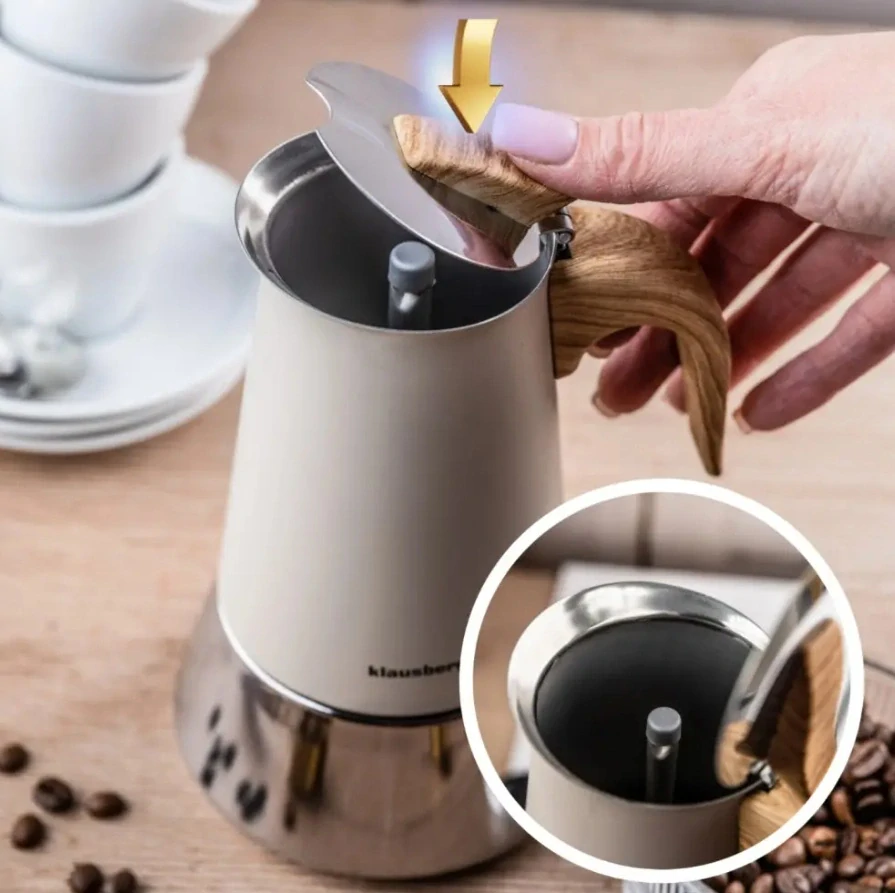 Moka konvice Klausberg KB-7995 300 ml – 6 šálků, na indukci