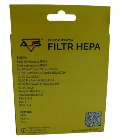 AJS FR-6510 filtr do vysavačů Bosch, Siemens - 1ks 