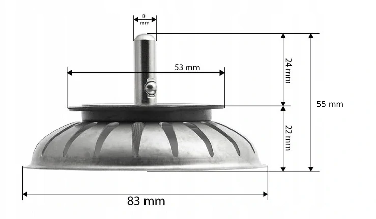 Nerezové sítko do dřezu Franke 3,5" - hluboké