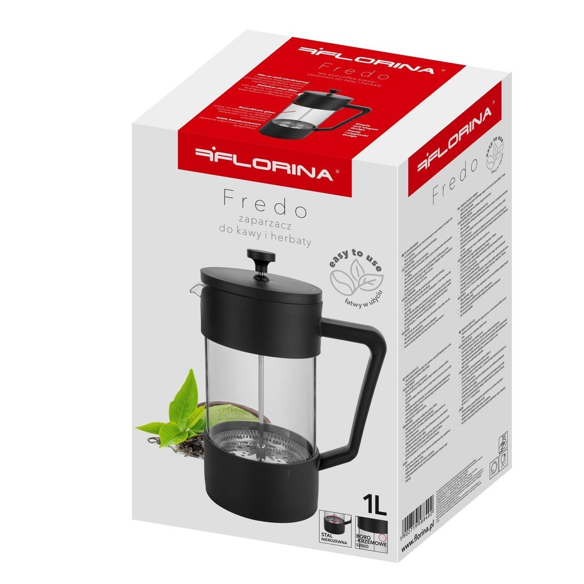 French press Fredo - 1l - černý