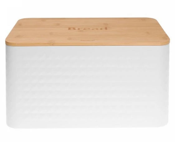 Klausberg chlebník KB-7483 - bílý/dřevo