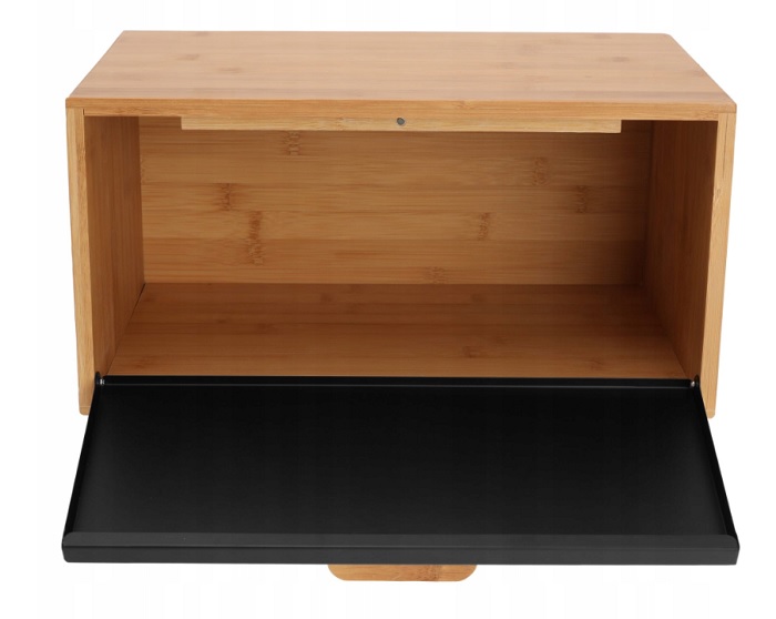 Klausberg chlebník KB-7399 - černý/dřevo