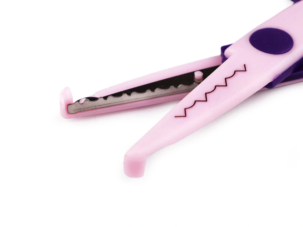 Dětské nůžky kreativní s vlnkou nebo vroubky - 13 cm