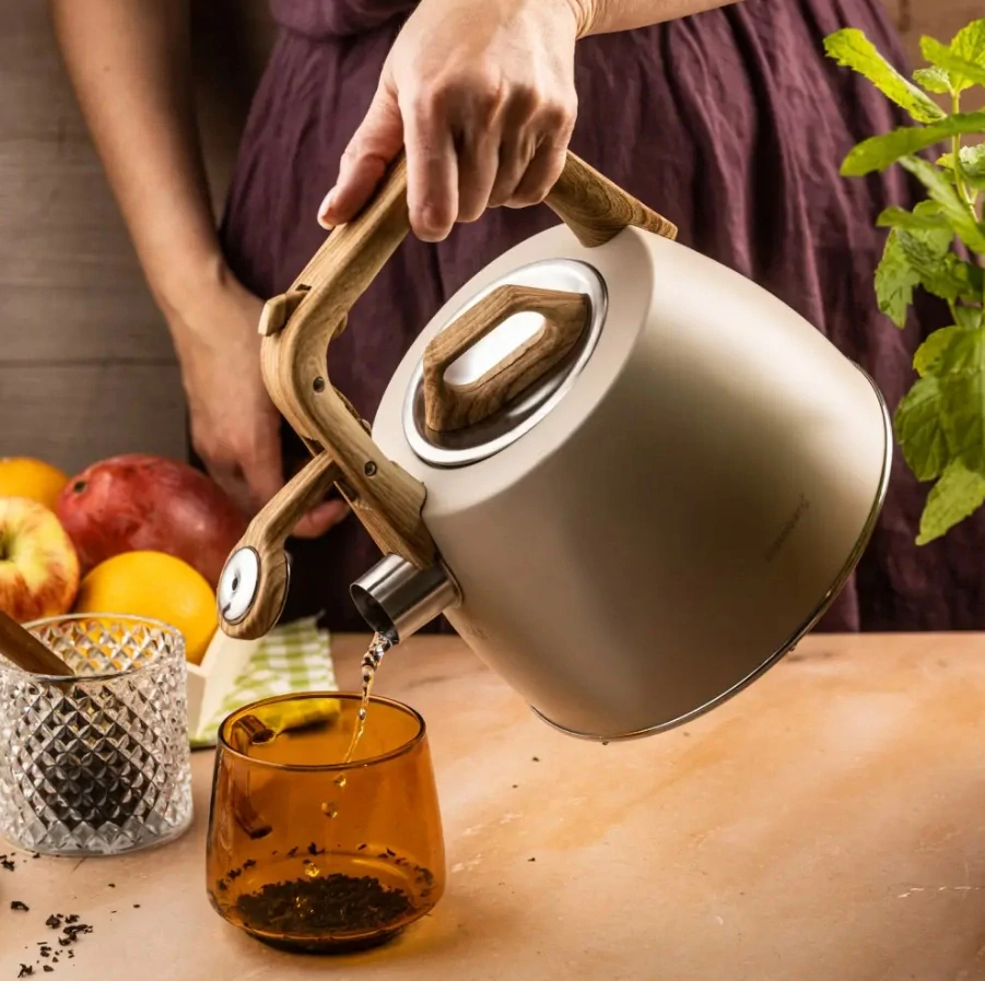Pískací konvice na indukci Klausberg KB-7917 - 2,5l - béžová