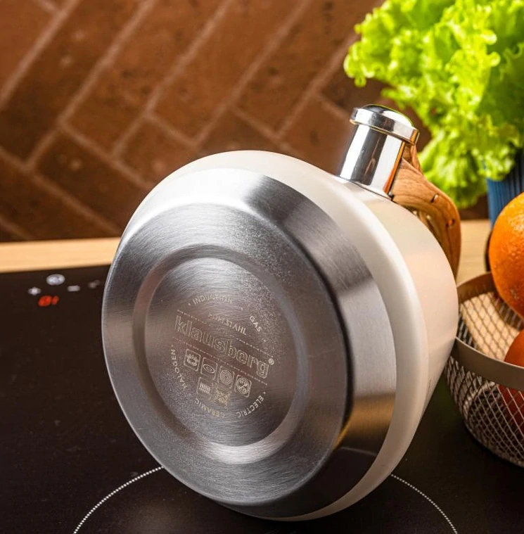 Pískací konvice na indukci Klausberg 2,5 l KB-7950 - béžová