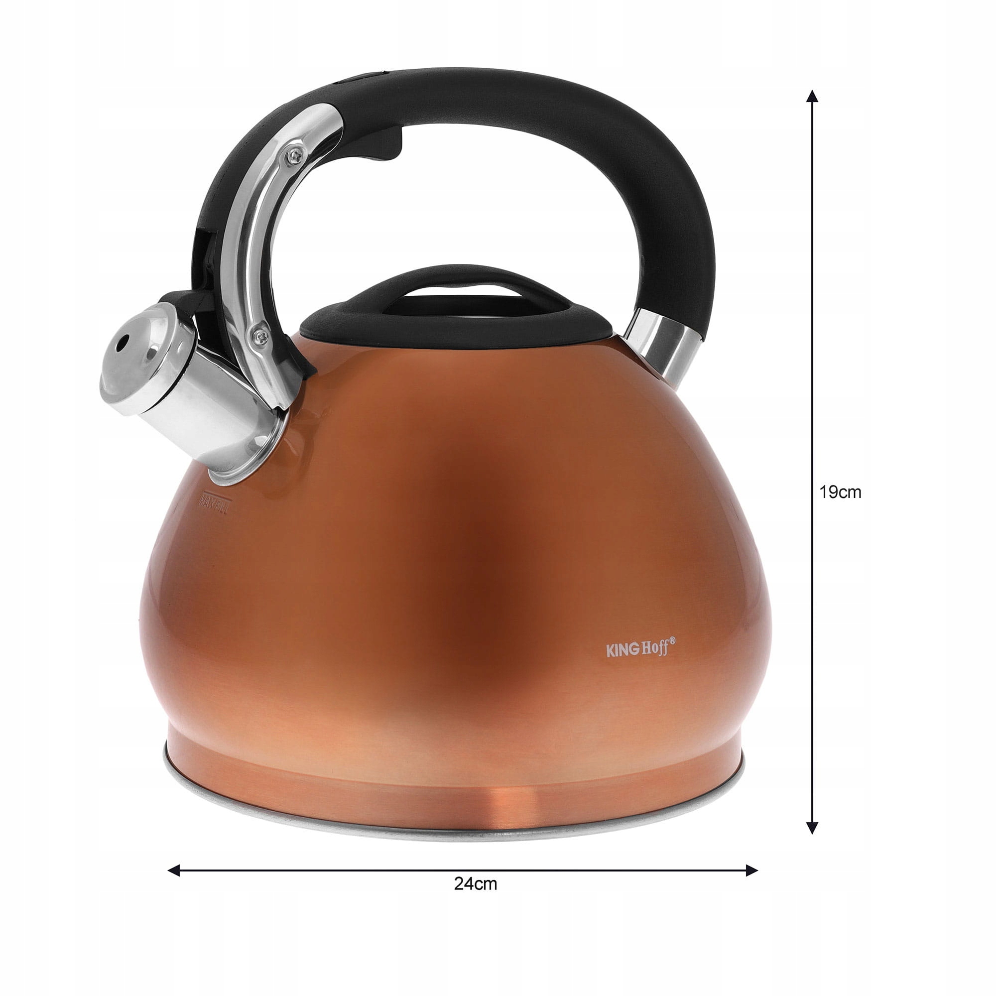 King Hoff konvice na sporák KH-1213 - 3,4l - barva mědi