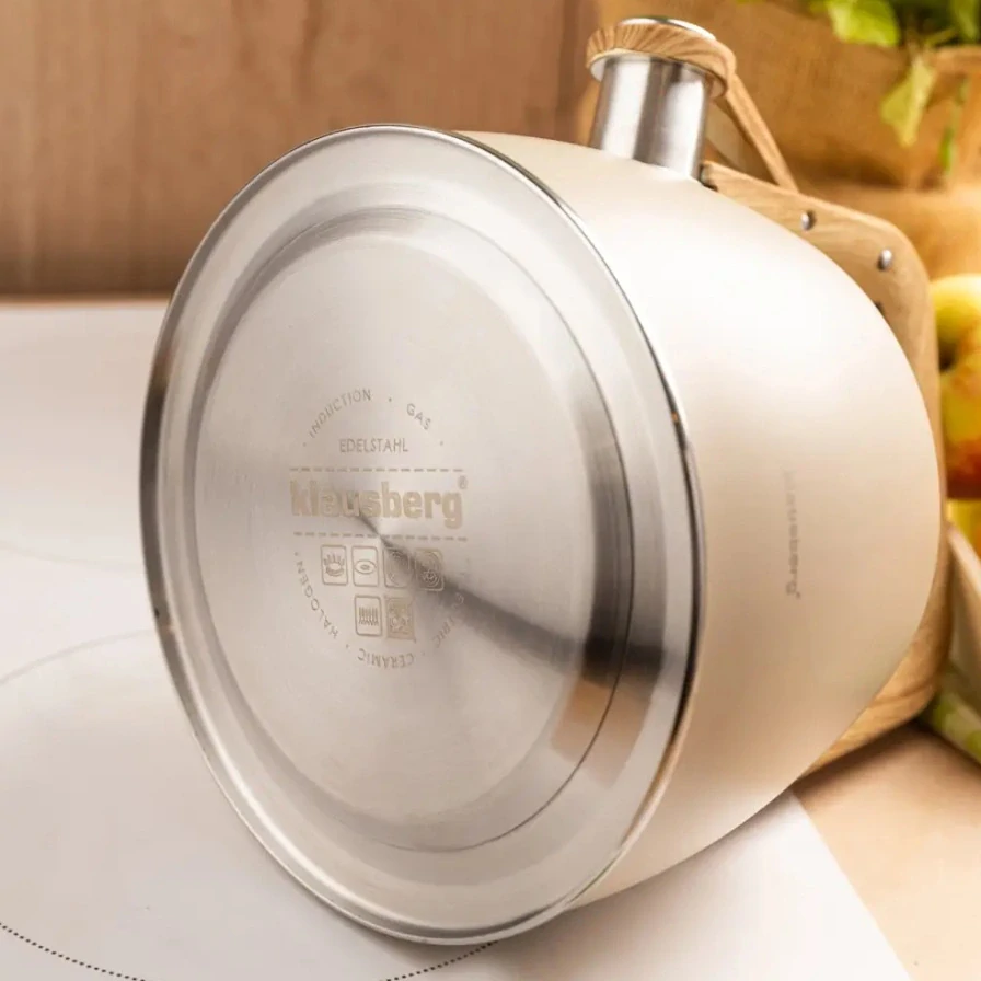 Pískací konvice na indukci Klausberg KB-7917 - 2,5l - béžová