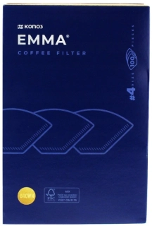 Kávové filtry Konos Emma č.4 pro překapávače - 100 ks