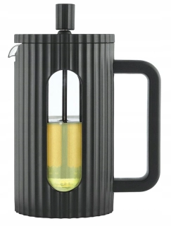 Klausberg KB-7746 – konvice 600 ml na kávu a čaj s nerezovým pístem - černá - french press 