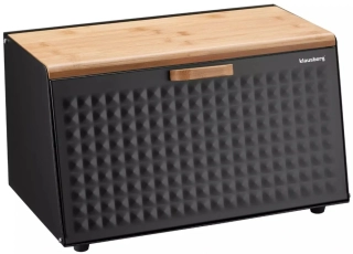 Klausberg chlebník KB-7467 - černý/dřevo