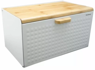 Klausberg chlebník KB-7427 - bílý/dřevo