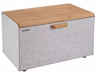 Klausberg chlebník KB-7466 - bílý/dřevo