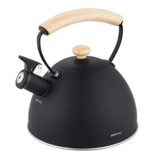 King Hoff konvice na sporák 2,5 l KH-1999 černá s dřevěným madlem