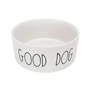 Keramická miska pro psy KARI GOOD DOG 15,5 cm bílá
