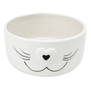 Keramická miska pro psy AINO II. 12,5 cm bílá