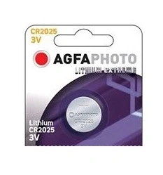 AgfaPhoto Extreme lithiová knoflíková baterie CR2025, 3 V – 1 ks