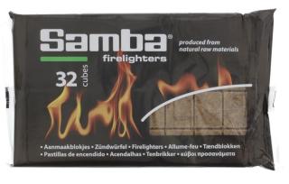 Pevný podpalovač Samba - 32 ks přírodní