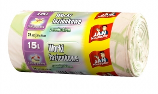 Sáčky do odpadkového koše JAN - 15l|26 ks
