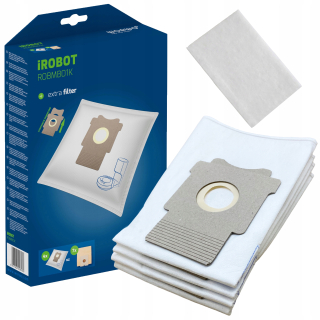 Worwo ROBMB01K - sáčky pro vysavače iRobot Roomba - 4ks + filtr