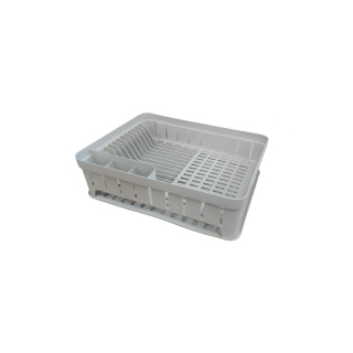 Odkapávač na nádobí - plastový - šedá