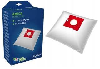 Sáčky Worwo pro vysavače Amica, AEG, Beko - MPMB02X12K 12ks + 3 filtry