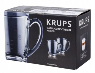 Krups XS801000 - skleněné šálky na cappuccino