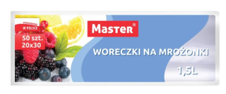Master 1,5l - 20x30 cm - 50 ks - sáčky na mražené potraviny 
