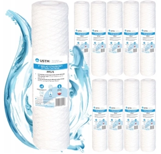 Filtrační vložka Klarwod - vinuté vlákno + polypropylen 10" - 10 mikron x 10ks