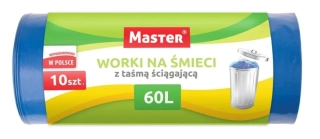 Master - zatahovací - 60L - 10ks - sáčky do odpadkového koše 