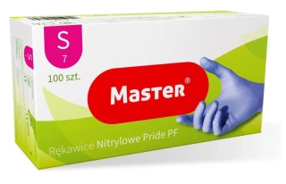 Master - nitrilové rukavice - modré - vel. S - 100 ks
