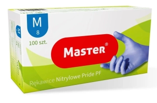 Master - nitrilové rukavice - modré - vel. M - 100 ks
