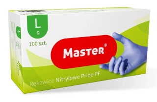 Master - nitrilové rukavice - modré - vel. L - 100 ks
